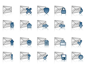 Image showing email icons