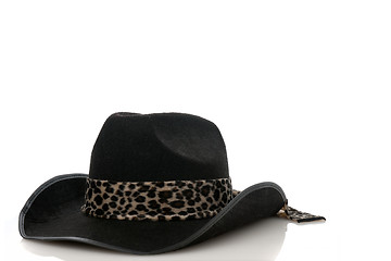 Image showing A Black cowboy hat 