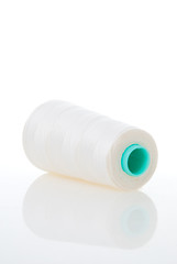 Image showing Bobbin of white thread