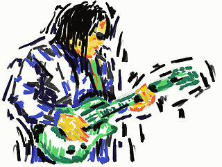 Image showing guitar player