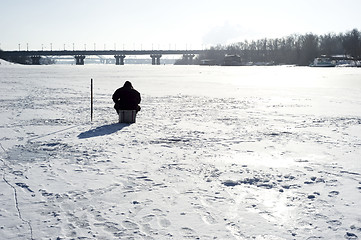 Image showing Winter fishing