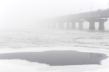 Image showing Bridge in the fog