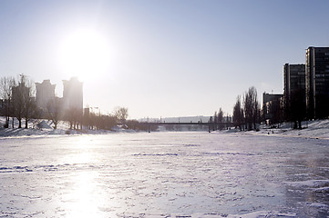 Image showing Frozen river