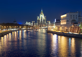 Image showing Moscow at night