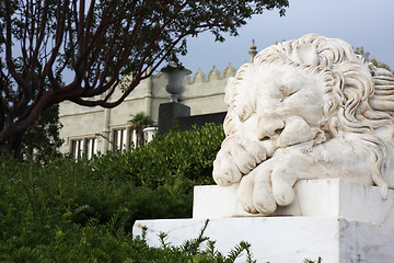 Image showing Sleeping lion by the Vorontsovsky palace
