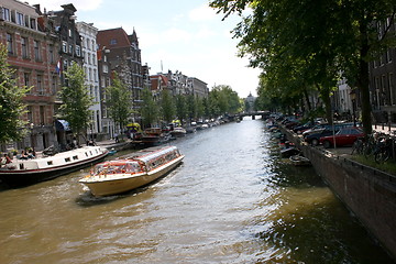 Image showing water road in amsterdam