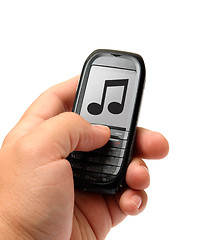 Image showing mobile phone in hand