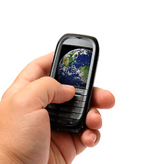 Image showing mobile phone in hand