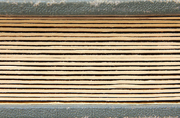 Image showing old book with cardboard pages