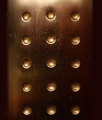 Image showing dark bronzed metal surface background