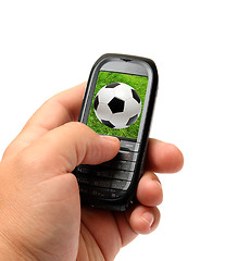 Image showing mobile phone in hand