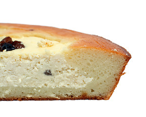 Image showing slice of pie with curds filling