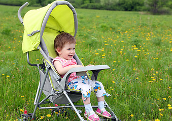 Image showing baby in stroller