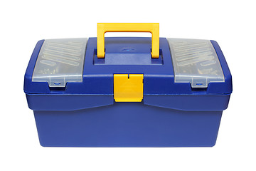 Image showing blue plastic toolbox