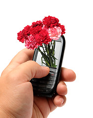 Image showing mobile phone in hand