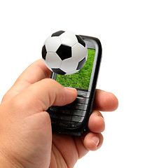 Image showing mobile phone in hand