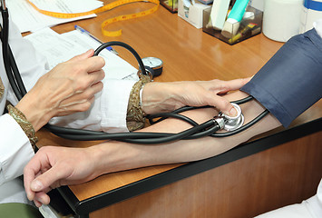 Image showing blood pressure measurement