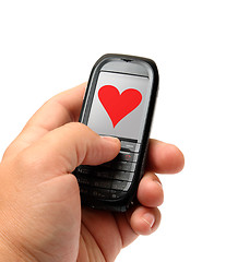 Image showing mobile phone in hand