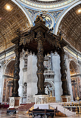 Image showing The Papal alter in St. Peter's church