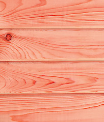 Image showing red bright wooden planks