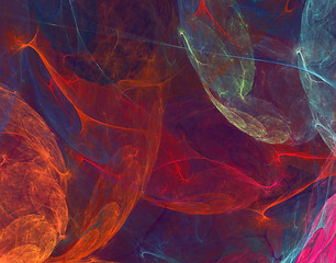 Image showing abstract fantastic multicolor fractal