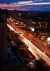 Image showing urban street in dusk