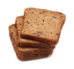 Image showing dark brown rye sliced bread