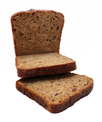Image showing dark brown rye sliced bread