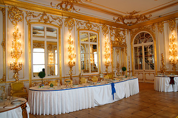 Image showing banquet table in dining-hall