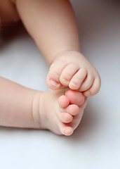 Image showing fun baby legs close-up