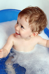 Image showing happy baby bath