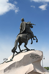 Image showing Peter 1 monument in Saint-petersburg