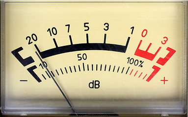 Image showing sound decibel meter