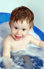 Image showing happy baby bath