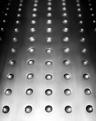 Image showing metal surface background with holes