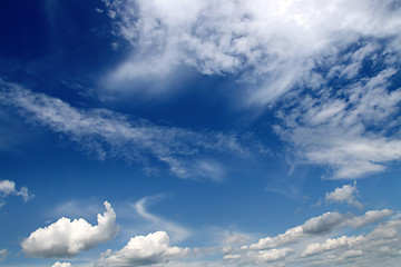 Image showing blue sky with clouds