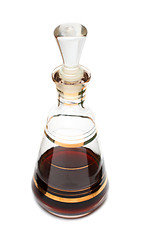 Image showing decanter with red liqueur