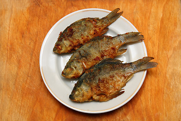 Image showing fried fish crucian