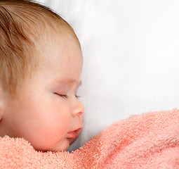 Image showing newborn baby sleeping