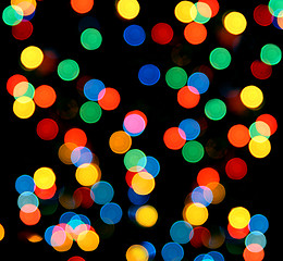 Image showing defocused colored circular lights