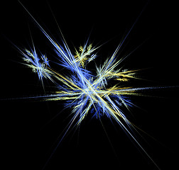 Image showing fractal illustration with snowflake shape