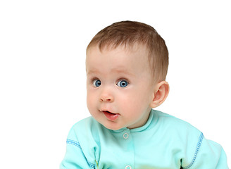 Image showing fun baby girl portrait