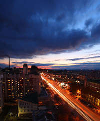 Image showing urban street in dusk