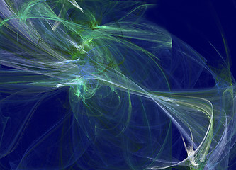 Image showing abstract with luminescent lines