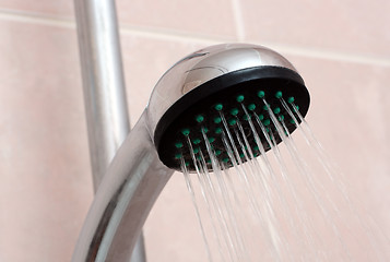 Image showing shower with spraying water