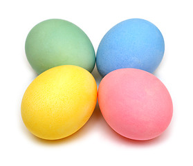 Image showing four colored easter eggs