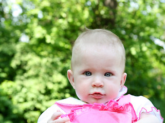 Image showing baby outdoor portrait