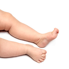Image showing baby legs close-up