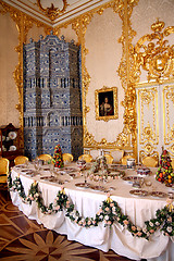 Image showing banquet table in dining-hall