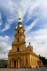 Image showing cathedral temple in petropavlovskaya fortress